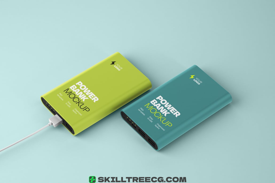 图片[6]-Glossy Power Bank Mockup Set（654399）-技能树
